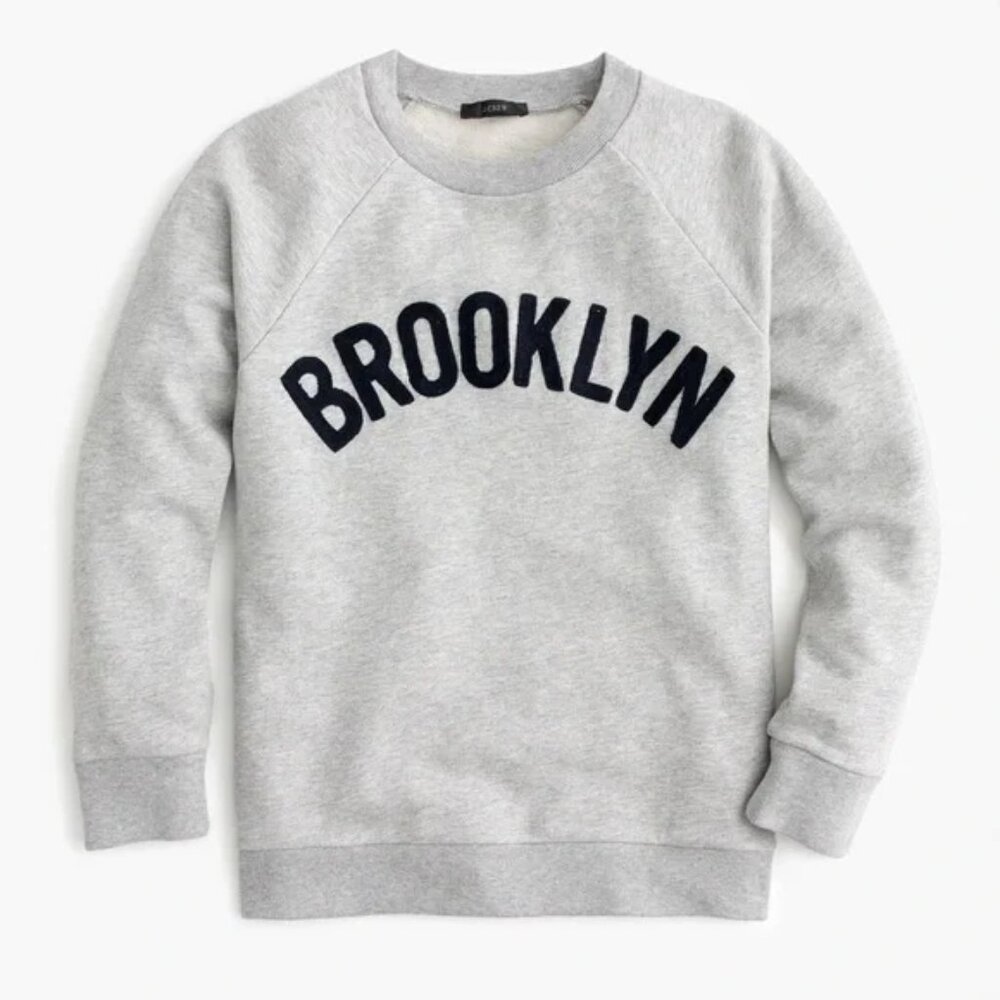 J.Crew Womens Brooklyn Crewneck Sweatshirt size L